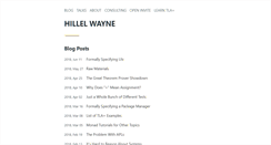 Desktop Screenshot of hillelwayne.com